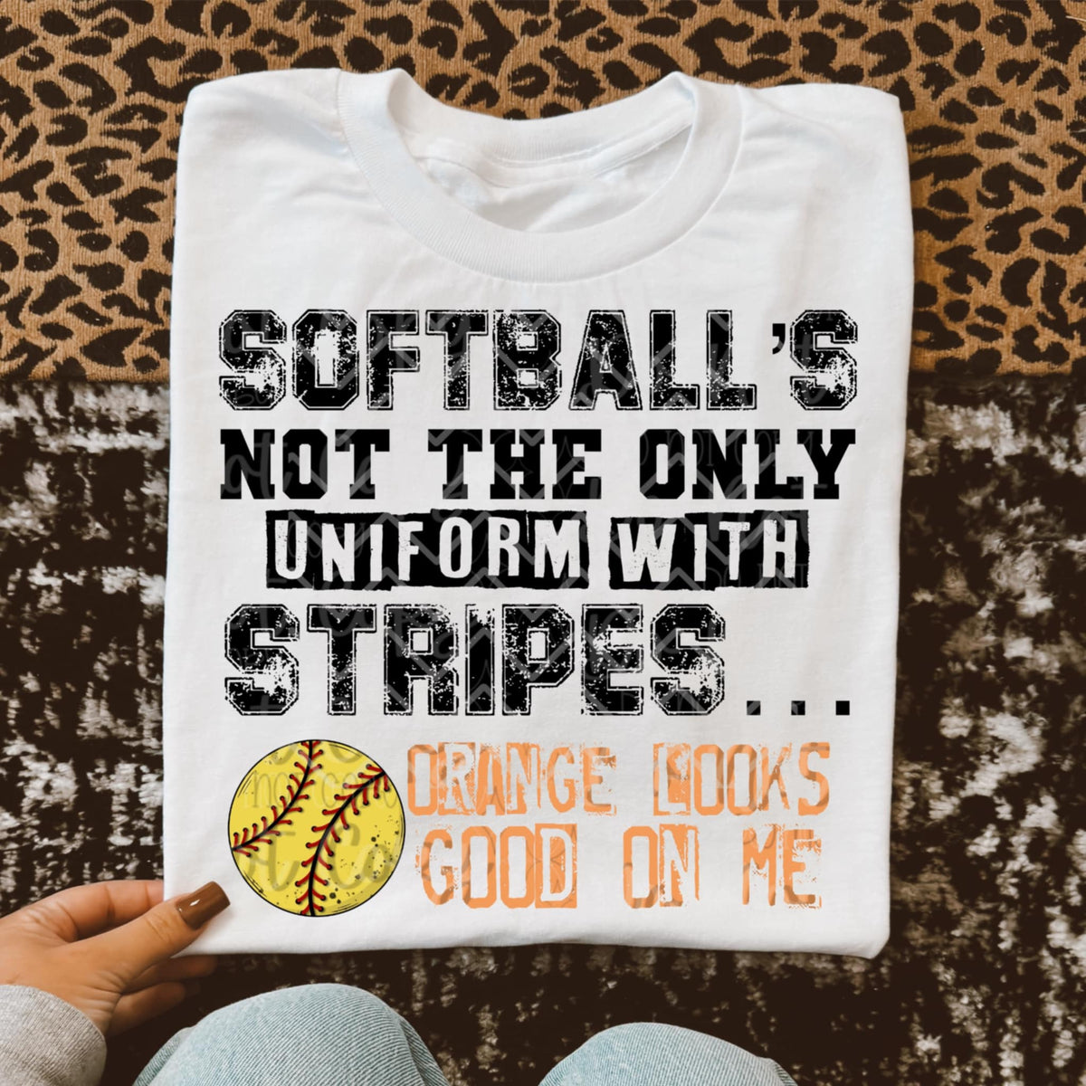 Softballs not the only uniform with stripes (Virgo) 96760 DTF transfer