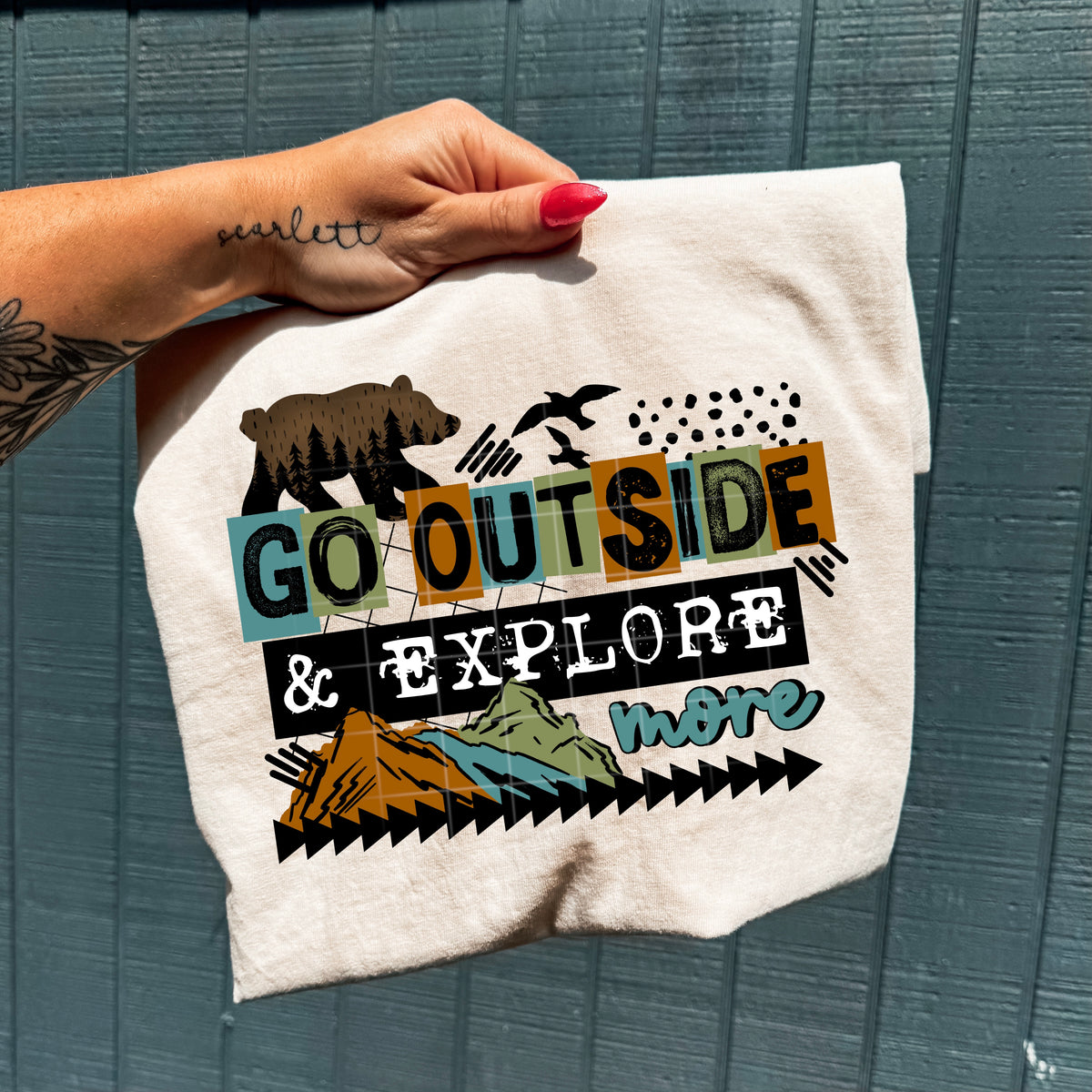 Go outside and explore more (csc) DTF transfer