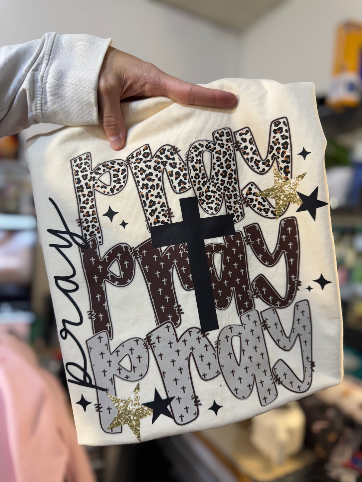 Pray Stacked sunday special DTF transfer