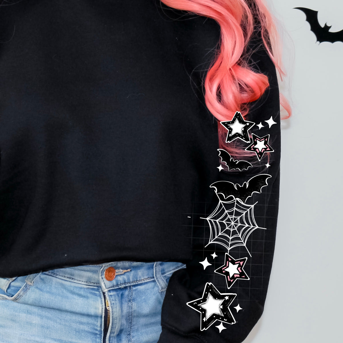 Hocus Pocus icecream sleeve WHITE ACCENTS (csc) DTF transfer