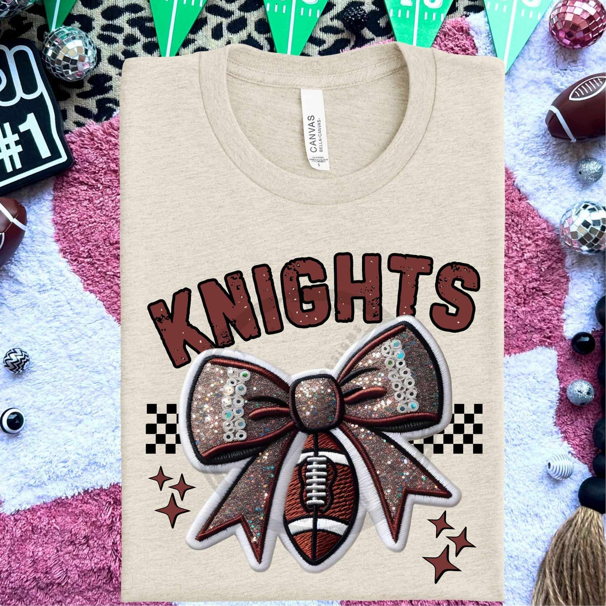 Knights bow and football (HW) 58337 DTF transfer