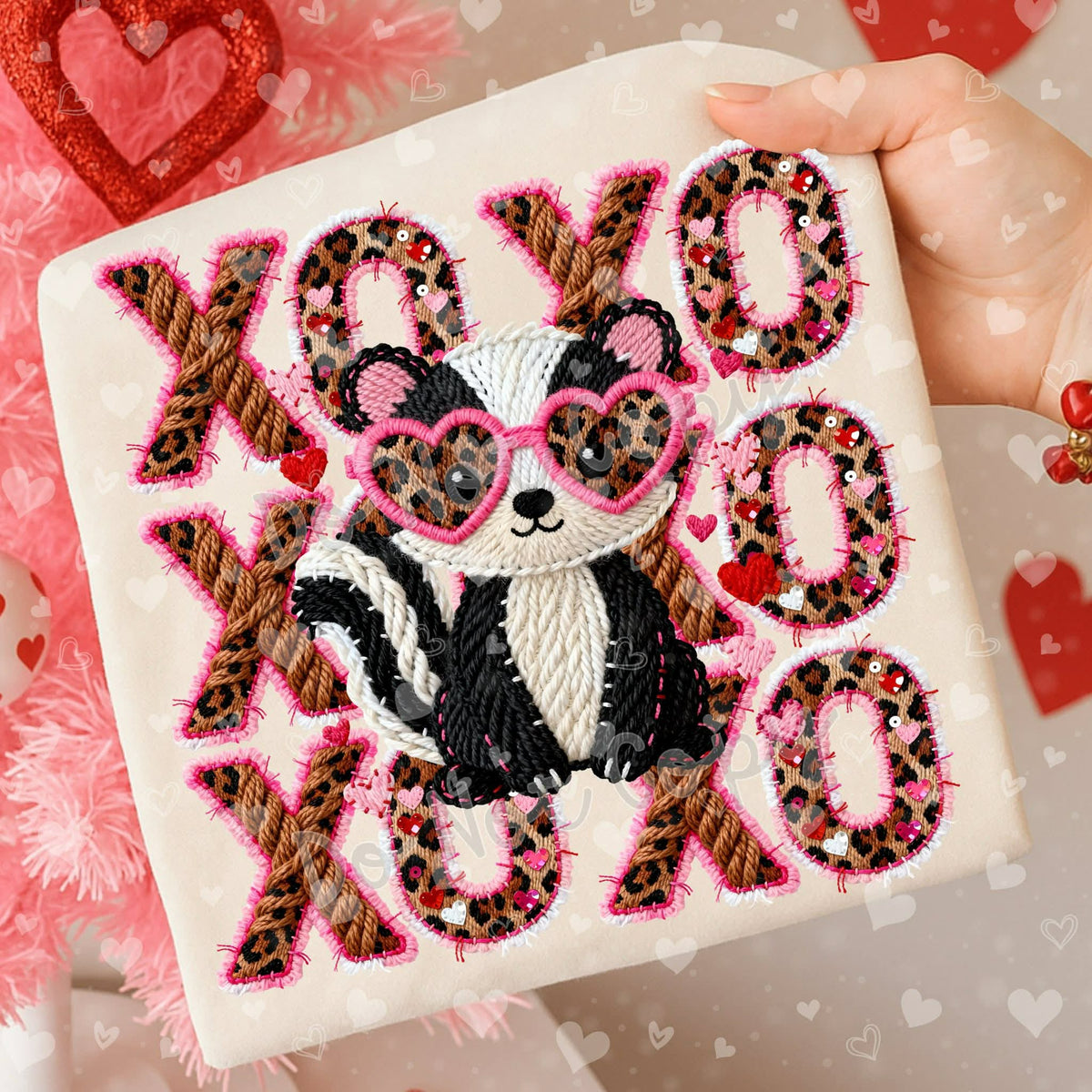 Xoxo raccoon (Virgo) DTF Transfer