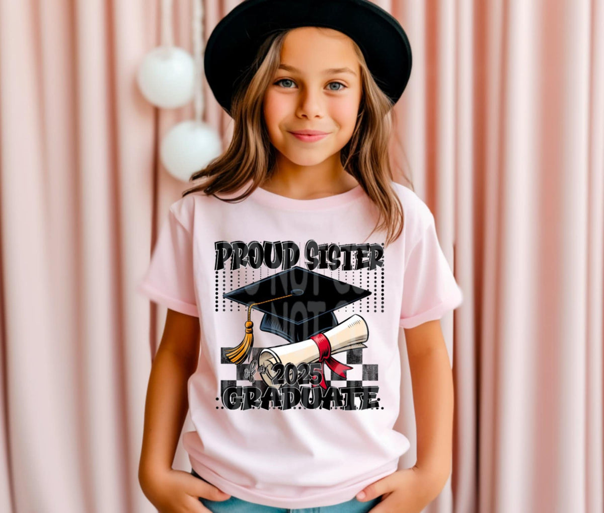 Proud sister 2025 graduate (DD) 99817 DTF transfer