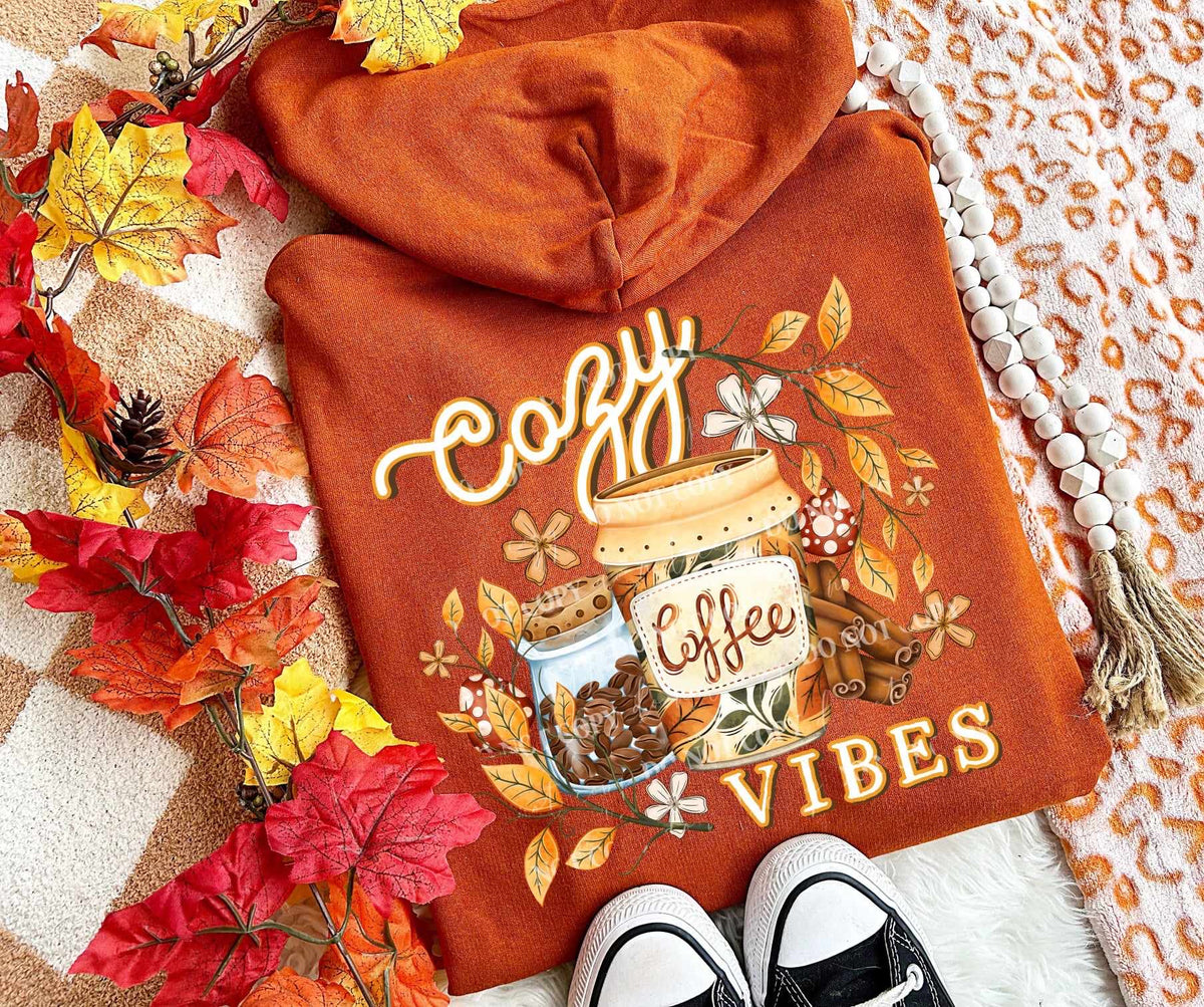 Cozy vibes coffee grounds (LUMI) 60129 DTF transfer