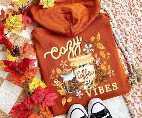 Cozy vibes coffee grounds (LUMI) 60129 DTF transfer