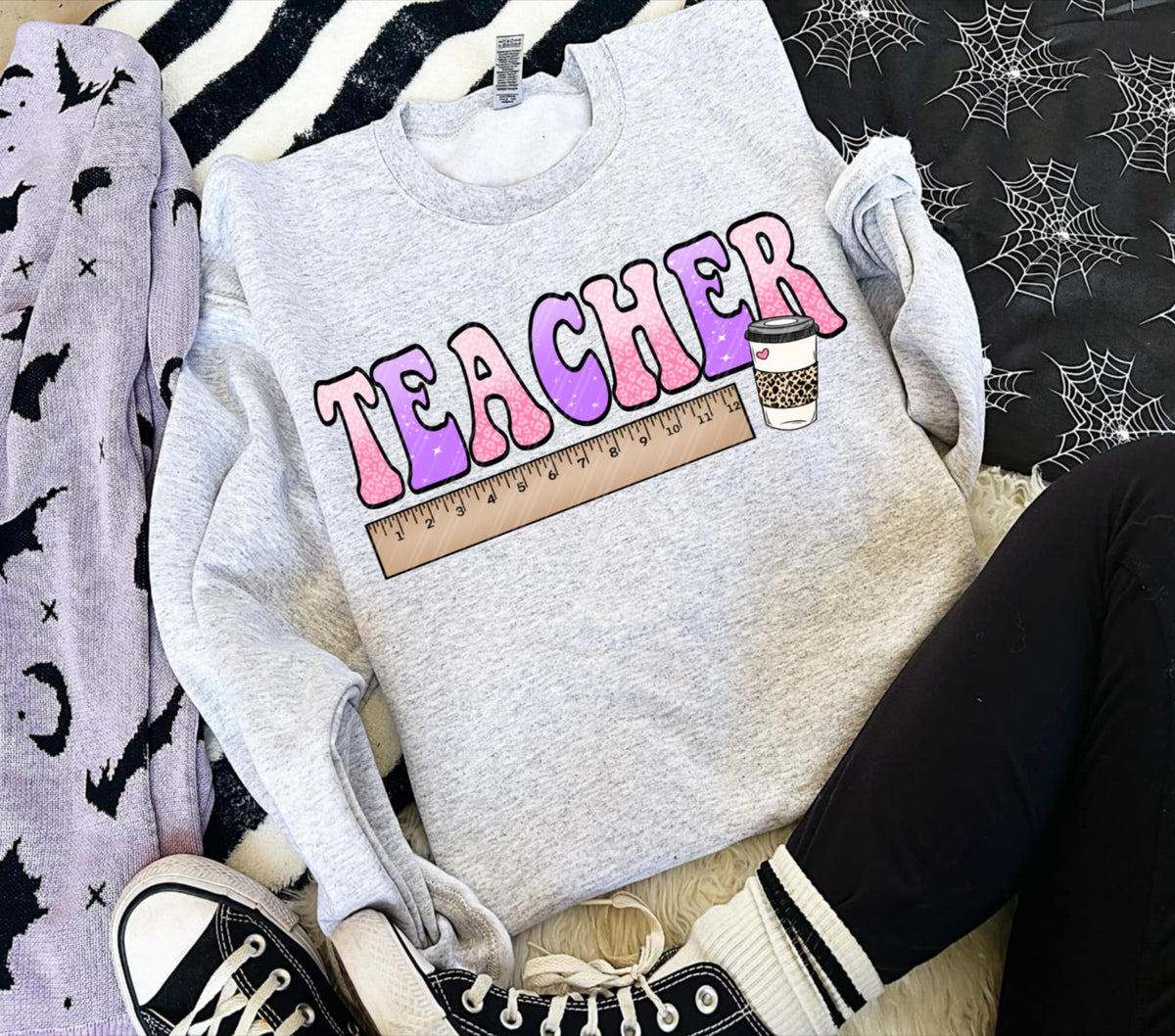 Teacher ruler coffee (linda) DTF transfer