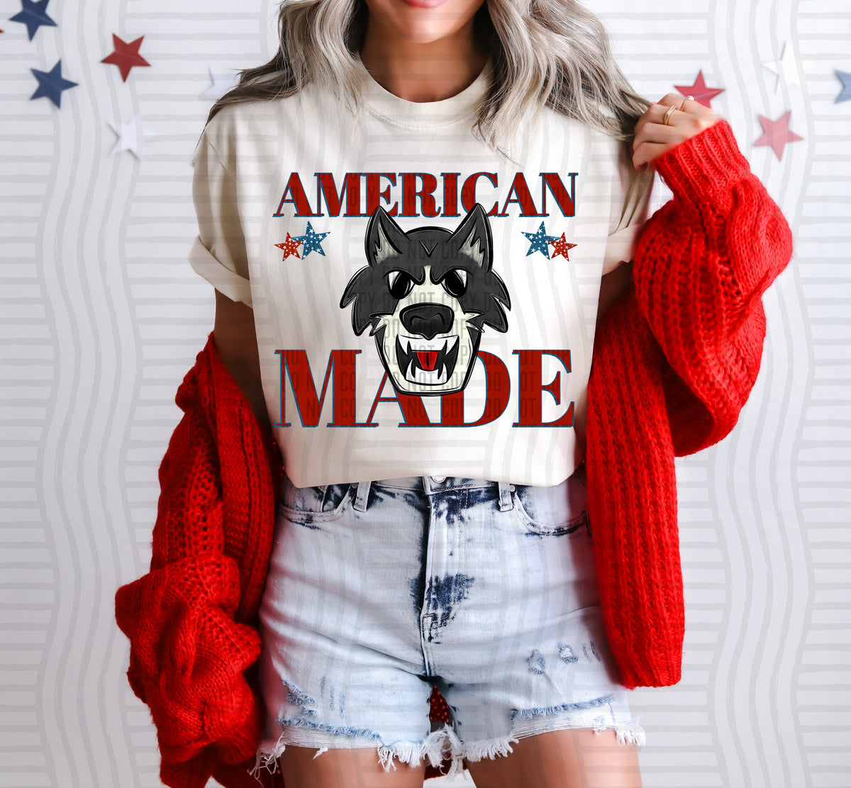 American made Wolves (Caplinger) DTF Transfer
