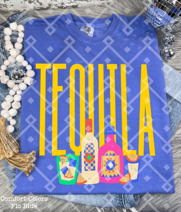 Tequila yellow font (Crafti) 103238 DTF transfer