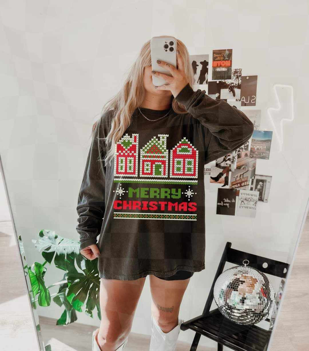 Merry Christmas ya sweater effect (LYTTLE) 65638 DTF transfer