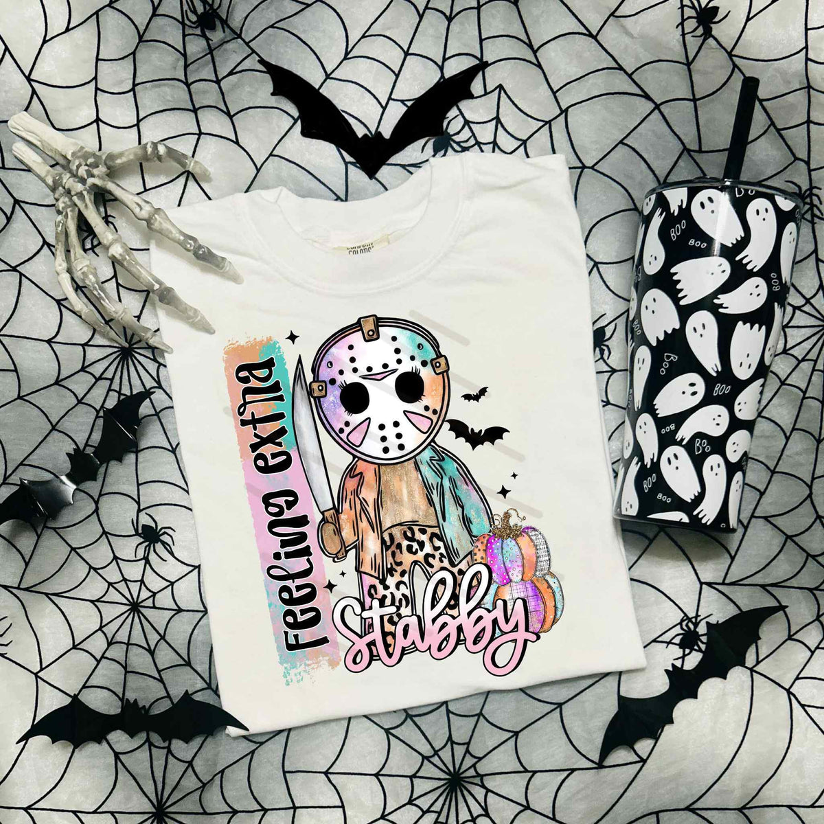 Feeling Stabby Mask exclusive DTF transfer