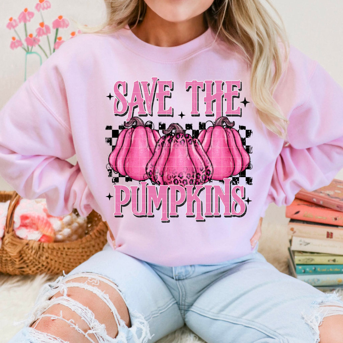 Save the pumpkins DD DTF transfer