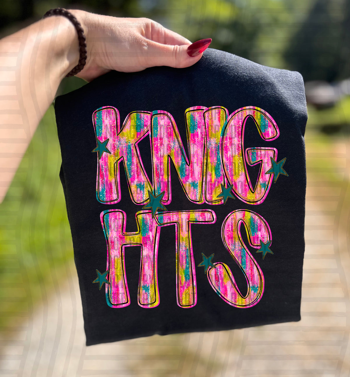 Knights Pink Brushstroke (Caplinger) DTF Transfers