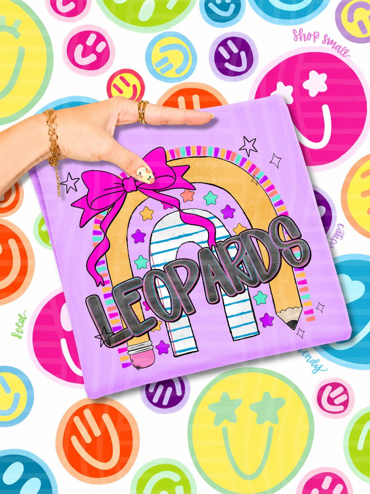 leopards rainbow crayon (CAPLINGER) DTF Transfer
