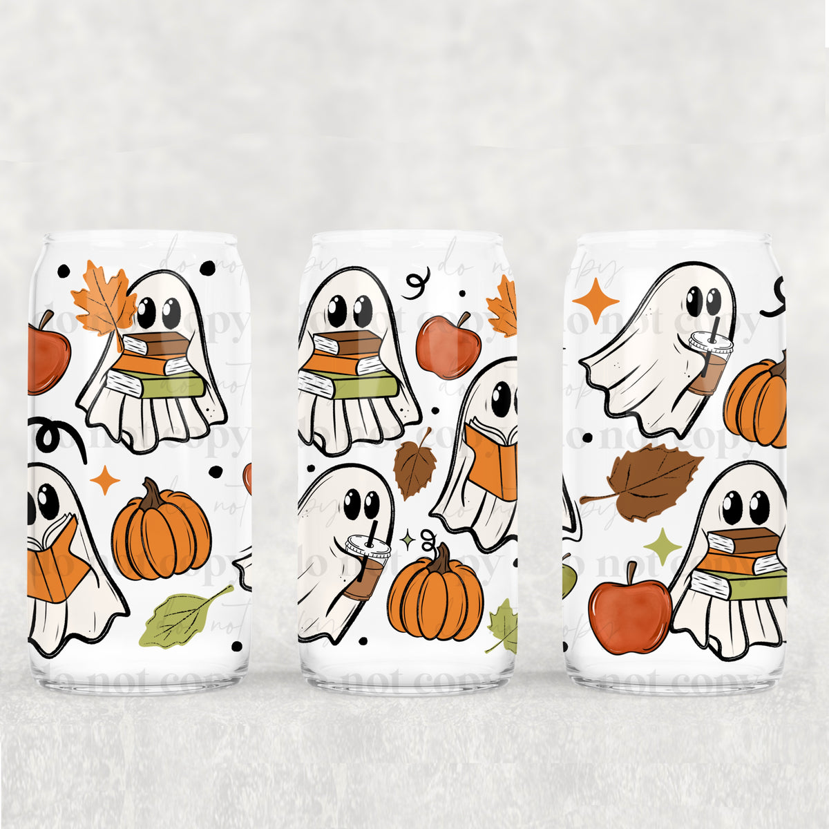 Fall ghosties (CSC) UV DTF WRAP