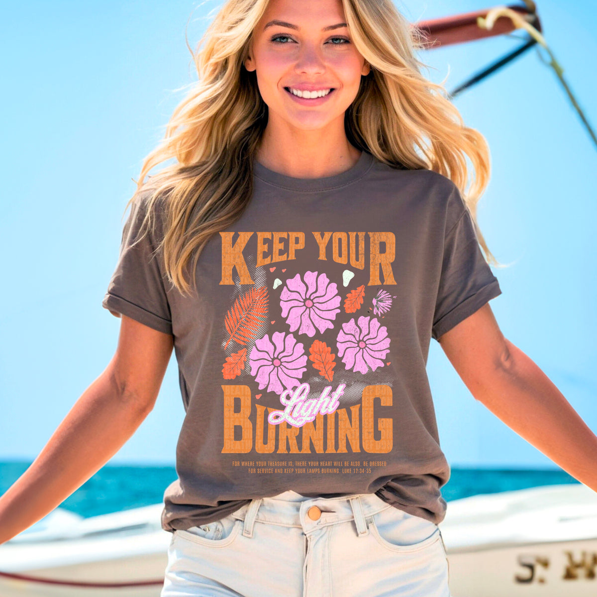 Keep your light burning 95396 DTF transfer