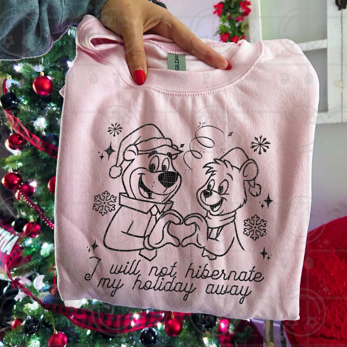 I will not hibernate my holiday away HW DTF transfer