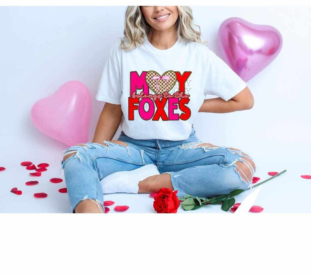My heart belongs to the foxes (C’s) 79790 DTF transfer