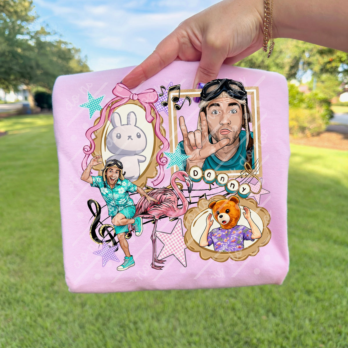 Danny frames with stars DTF Transfer