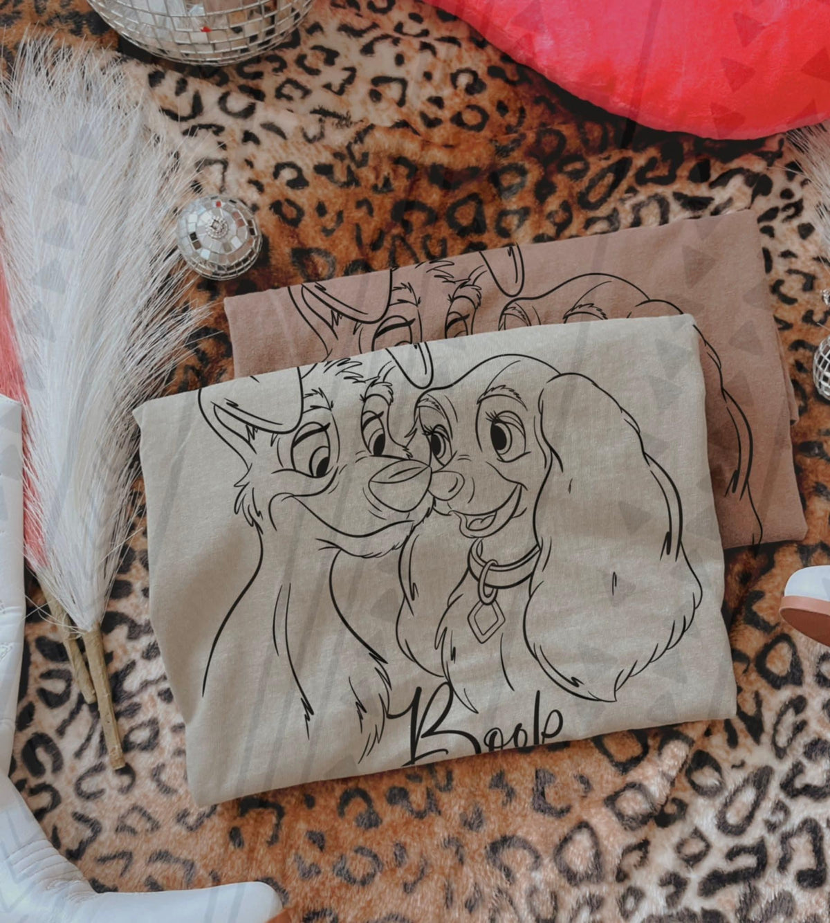 Boop dogs in love TGG DTF transfer