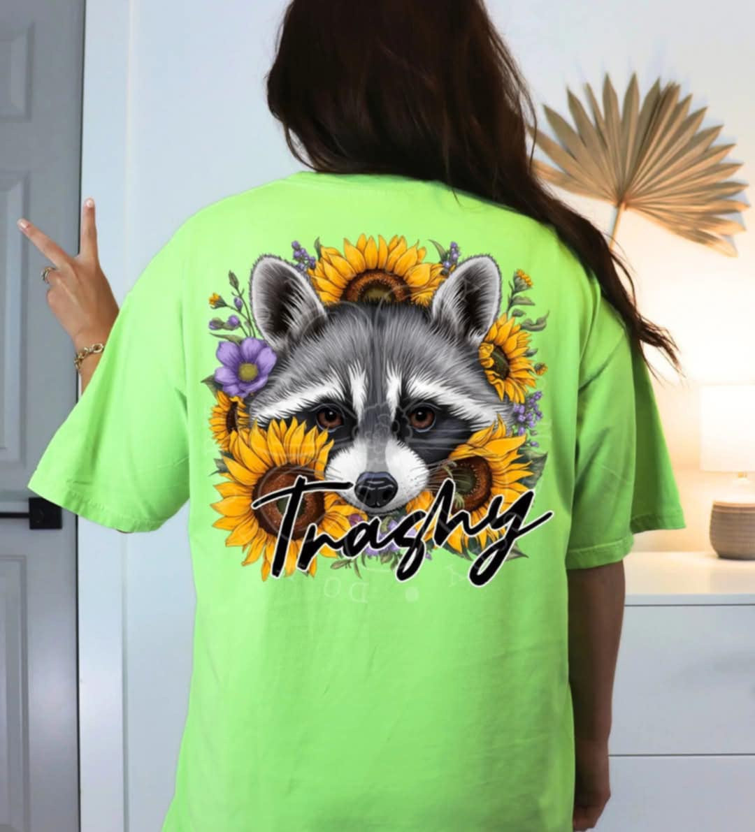 Trashy raccoon (Lyttle) 100279 DTF transfer