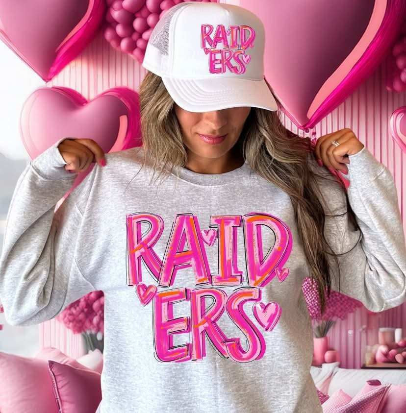 Raiders pink brushstroke (S&G) 79642 DTF transfer