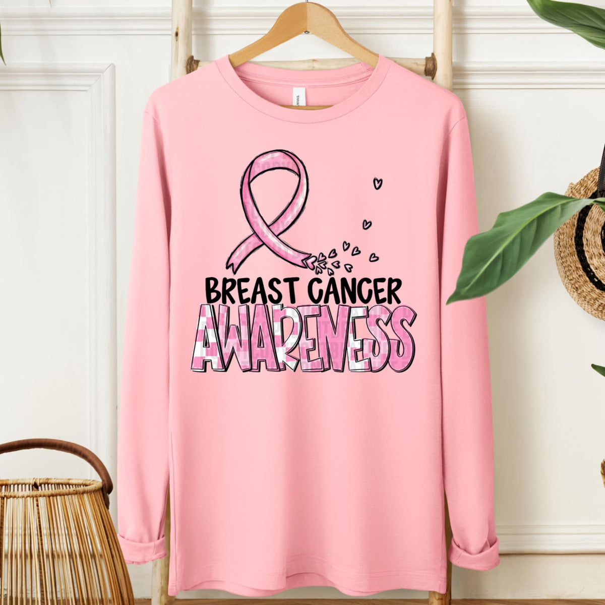Breast cancer awareness ribbon (SDD) 107730 DTF transfer