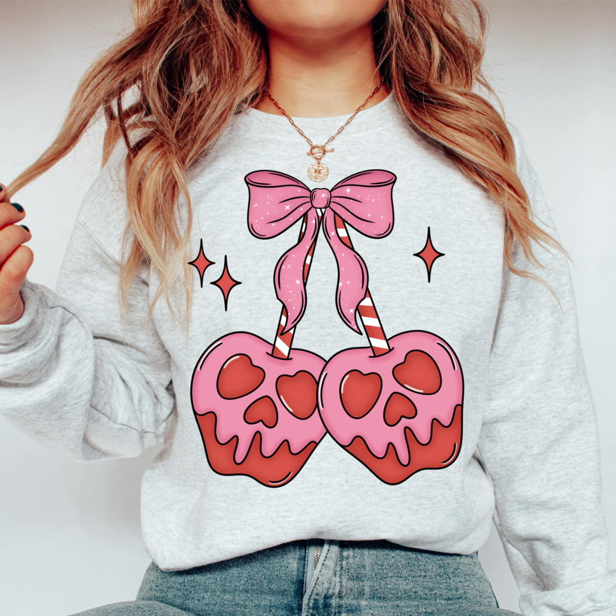 Poison apple cherries PINK CMD Collage DTF transfer