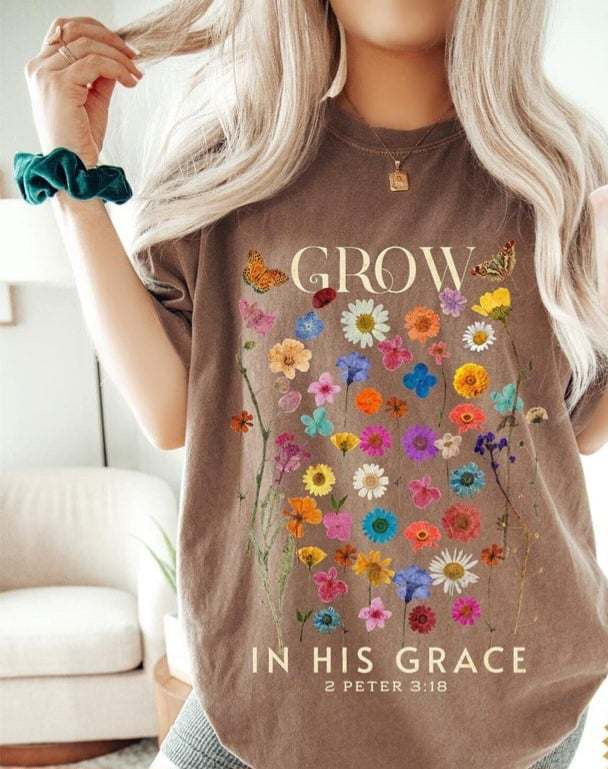 Grow in his grace pocket 65226 DTF transfer