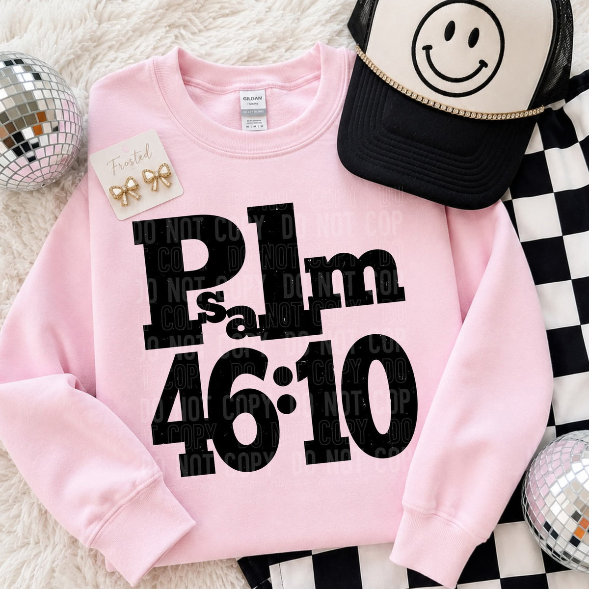 PSALM 46:10 BLACK (SBB) DTF Transfer