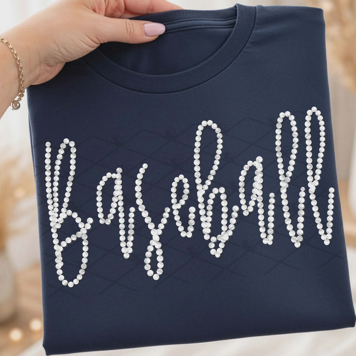 Baseball faux beads (TTD) DTF Transfer
