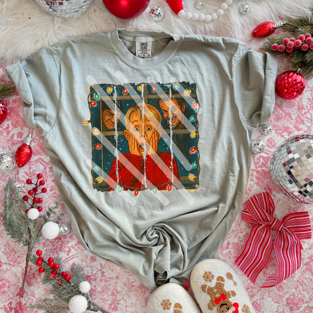 Alone Christmas Brushstrokes 115121 DTF transfer