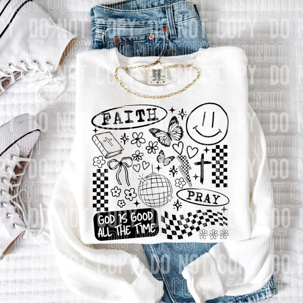 Faith collage 107108 DTF transfer