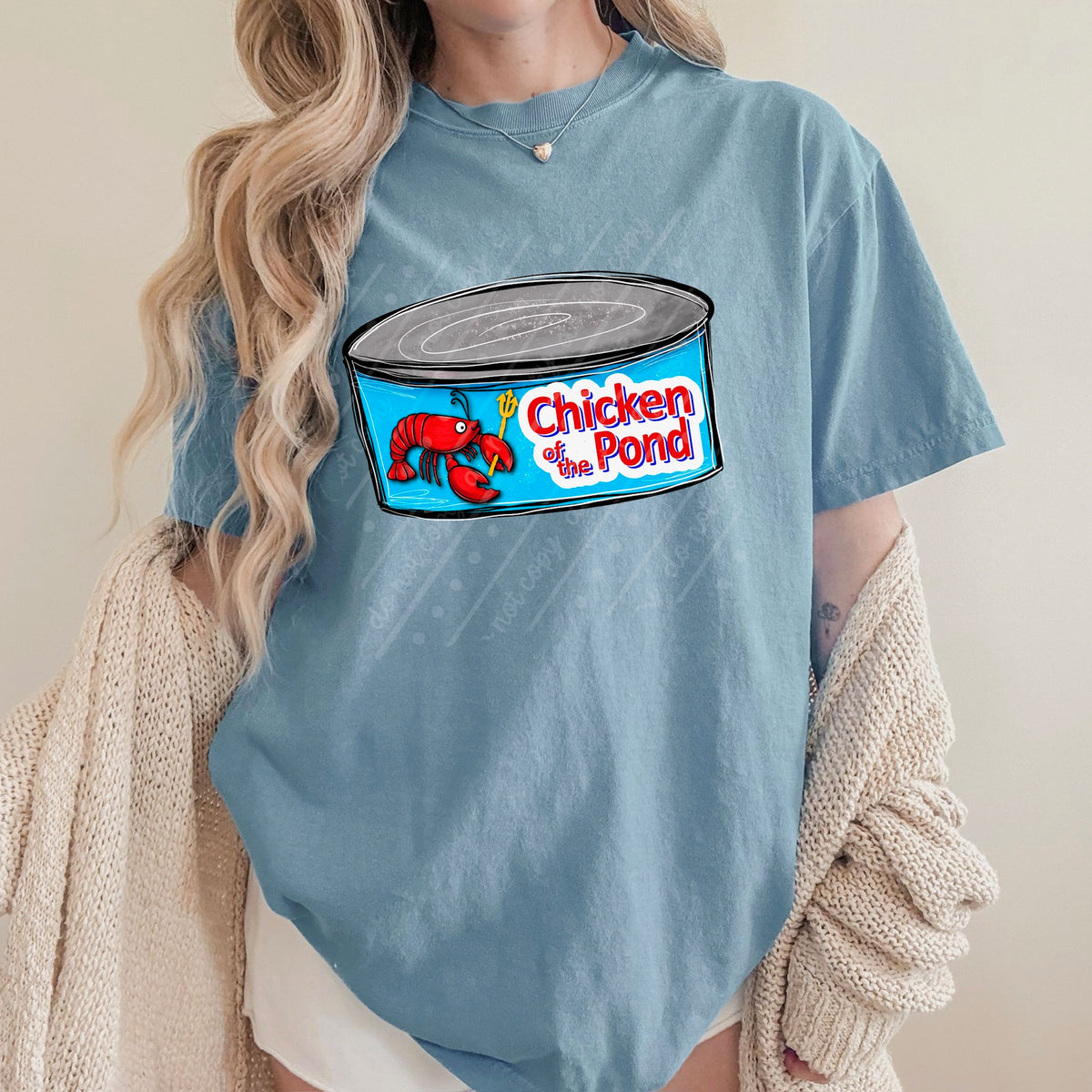 Chicken of the pond DTF Transfer
