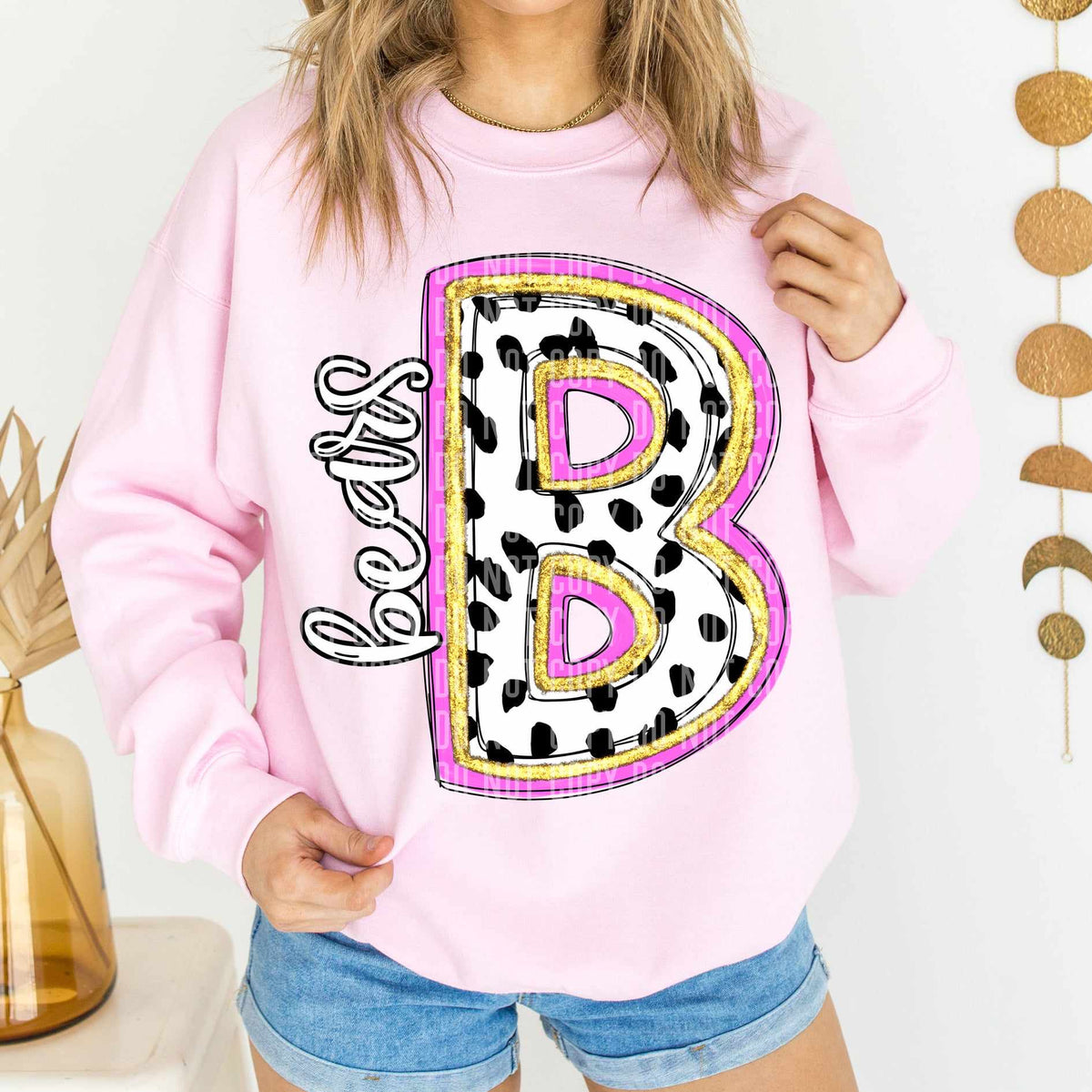 Bears Polka Font Mascot Caplinger 56202 DTF transfer