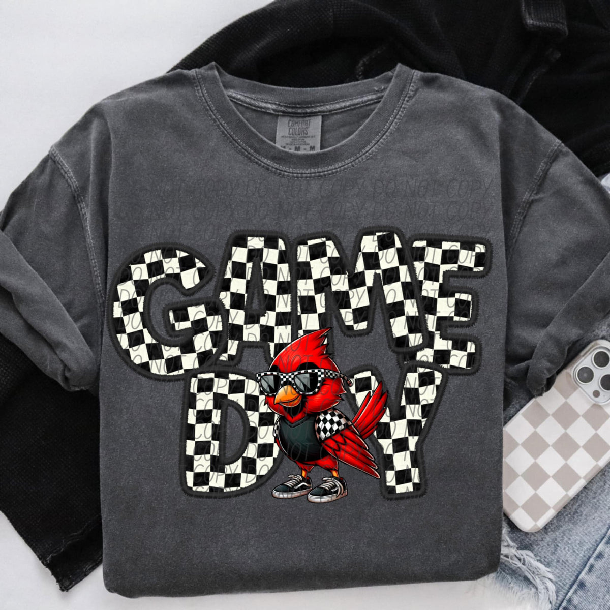 Game day Cardinal character checkered (CITY) 91376 TF transfer