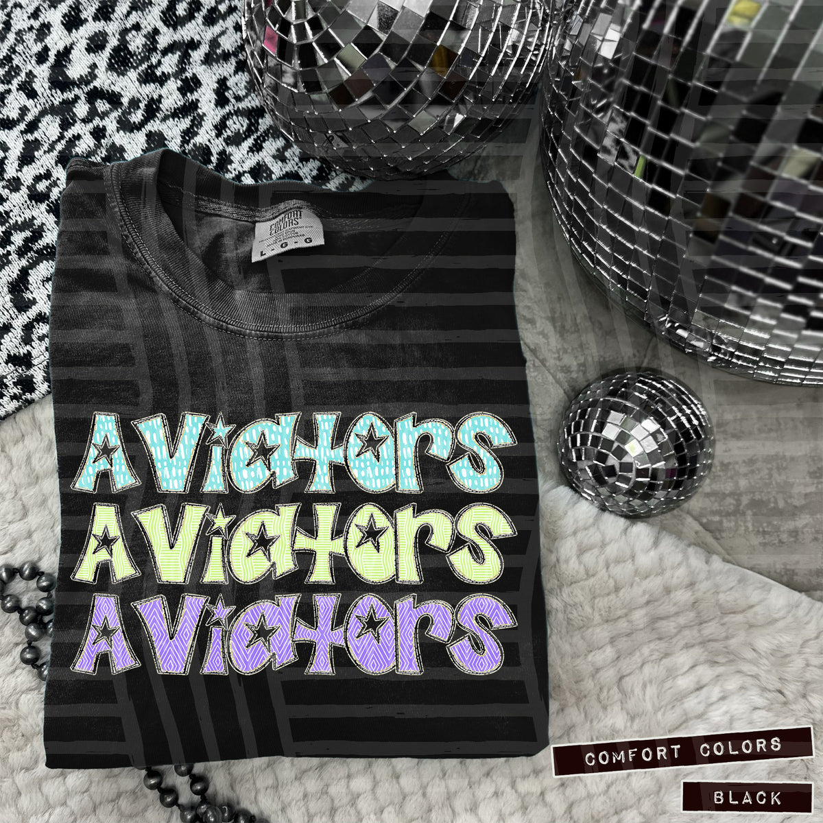 Aviators Pastel Star Stacked (Caplinger) 101551 DTF transfer