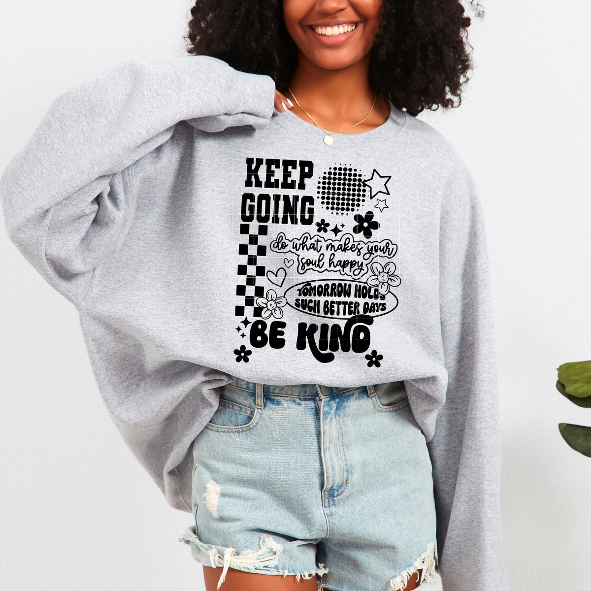 Keep going be kind collage BLACK CSC DTF Transfer