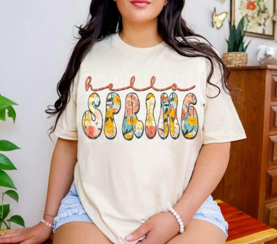 Hello spring (Triple E) 85821 DTF transfer