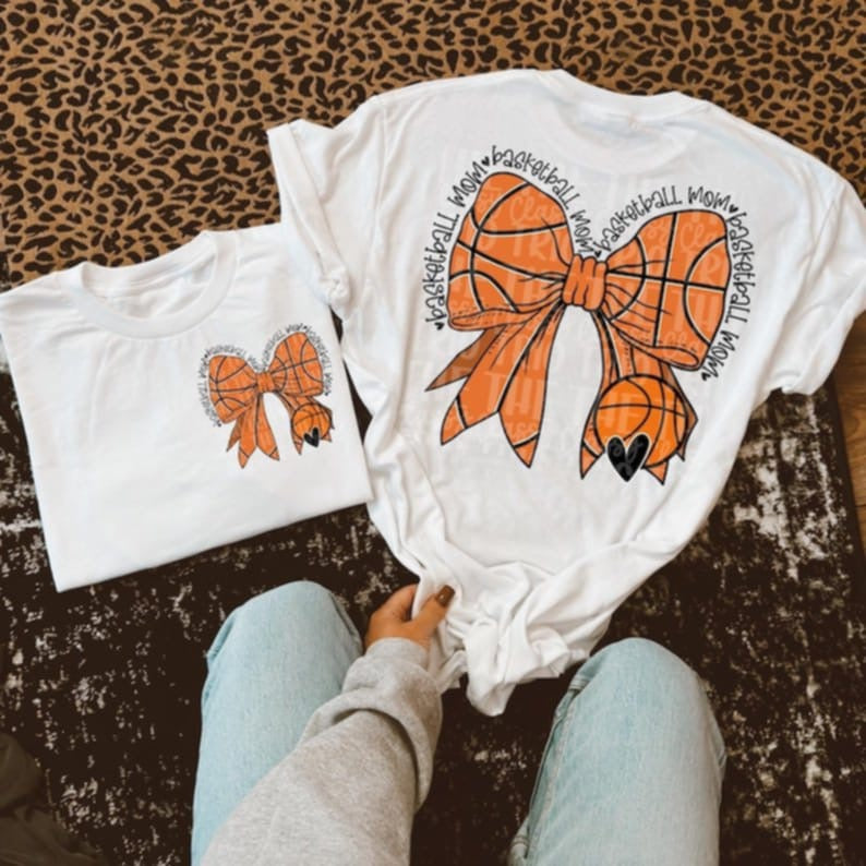 Basketball mom bow 95127 DTF transfer