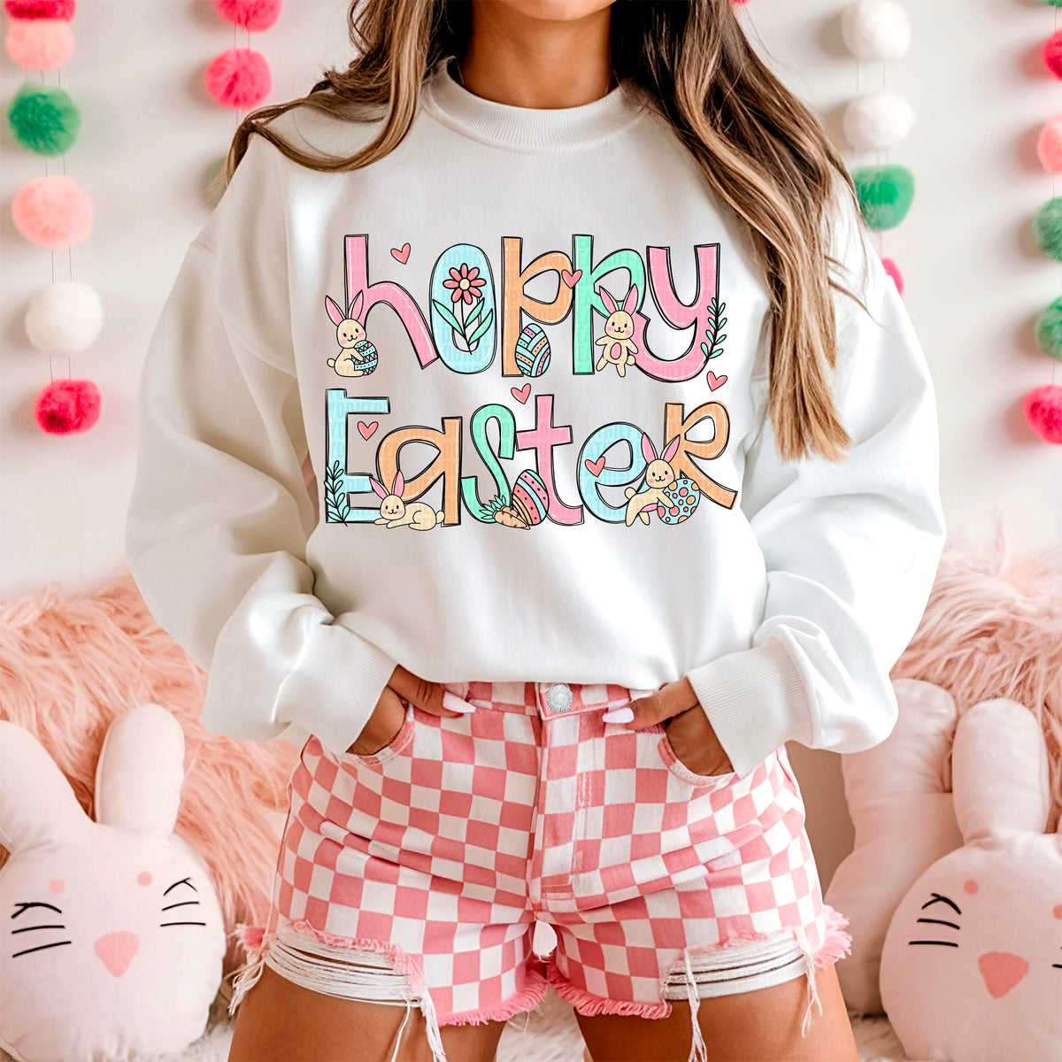 Hoppy Easter pastel 90450 DTF transfer