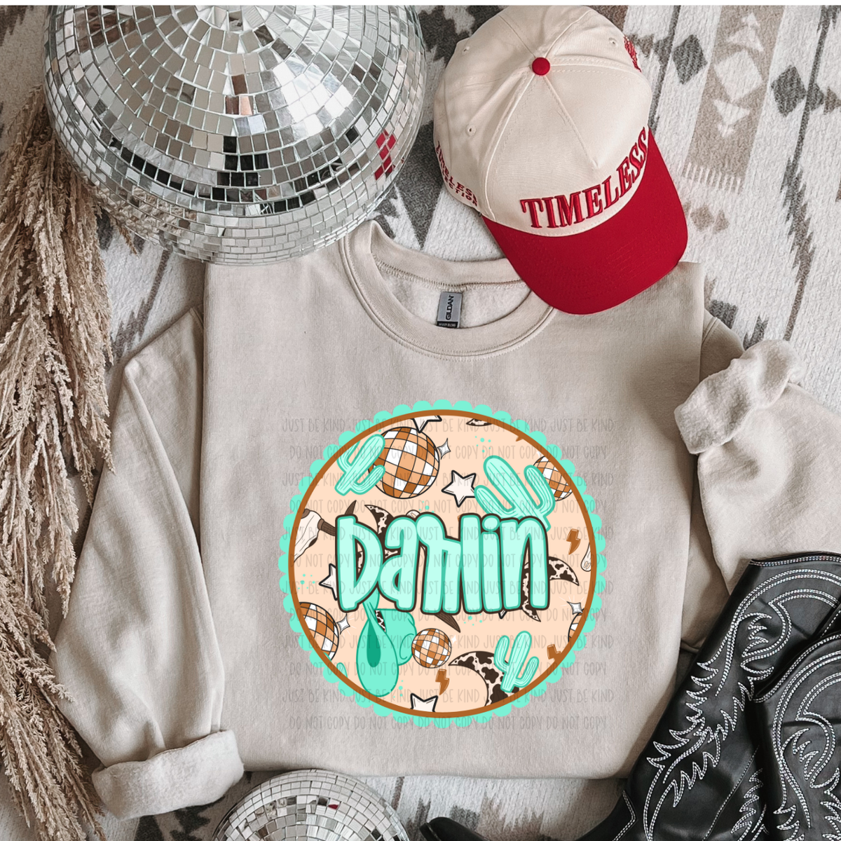 Darlin *Teal (Kayndi) 72836 DTF transfer