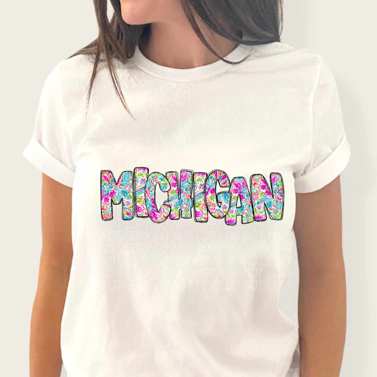 Michigan paisley filled (CITY) 52353 DTF transfer