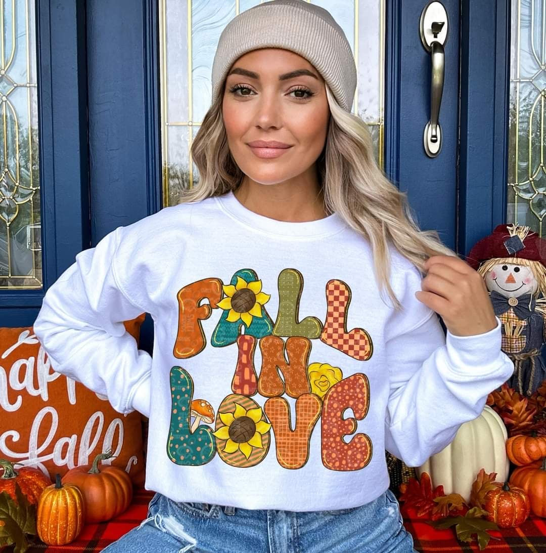 Fall in love sunflowers (C’s) 55937 DTF transfer