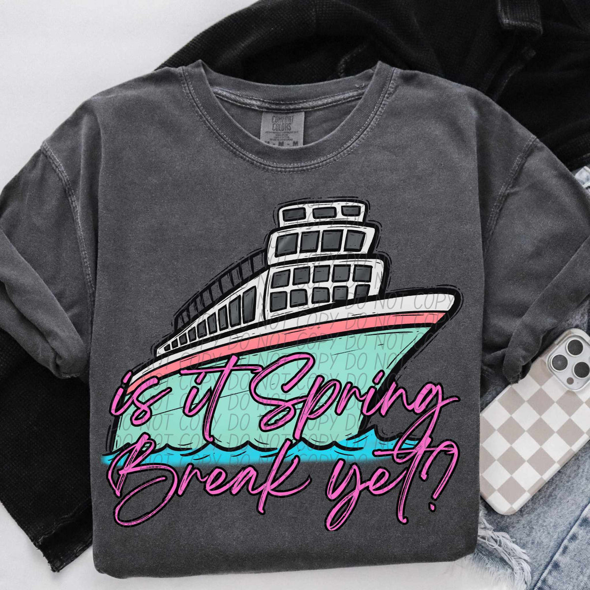 It’s a spring break trip bright colorful (CITY) 85053 DTF transfer