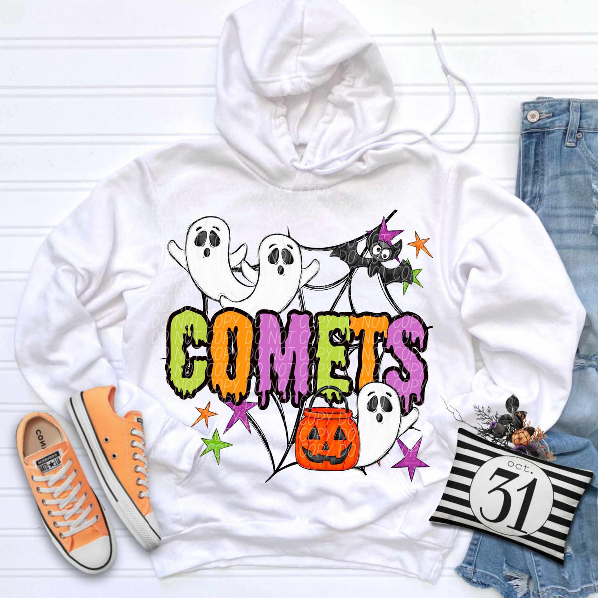 Comets Halloween (City) DTF transfer