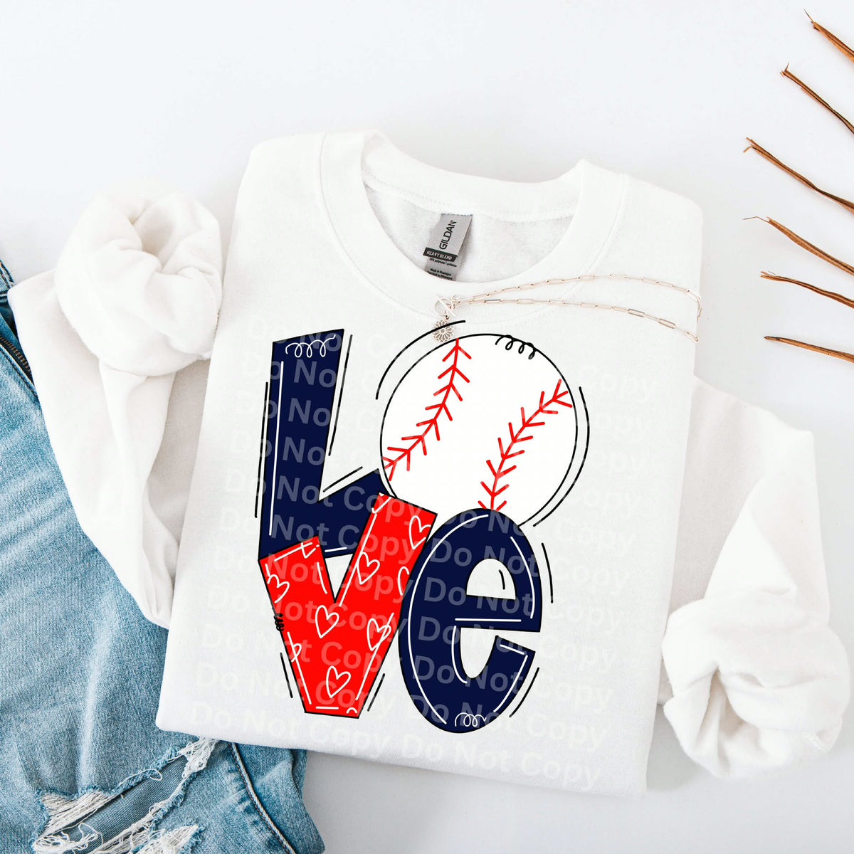 Love baseball (irene) DTF transfer