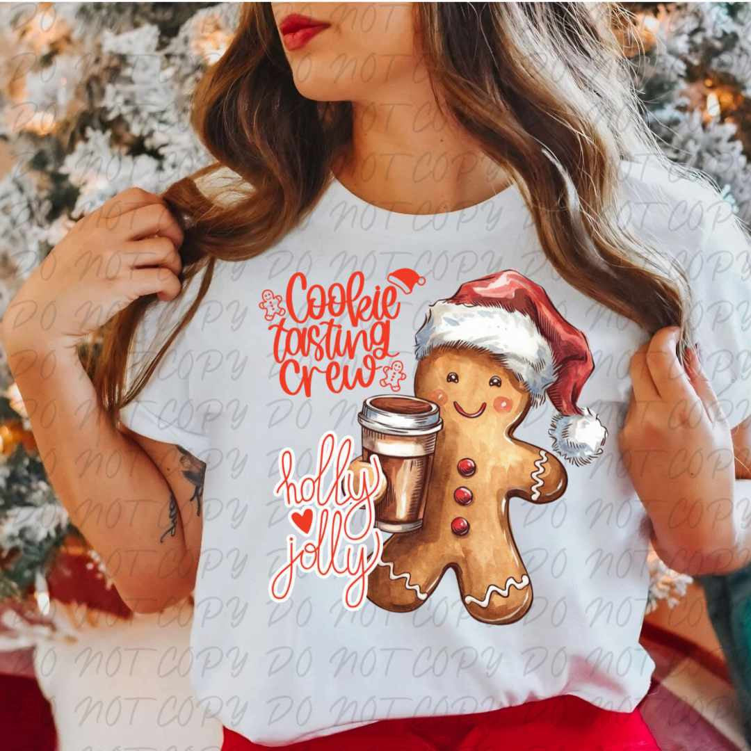 Cookie tasting crew gingerbread (vintage) 67319 DTF transfer