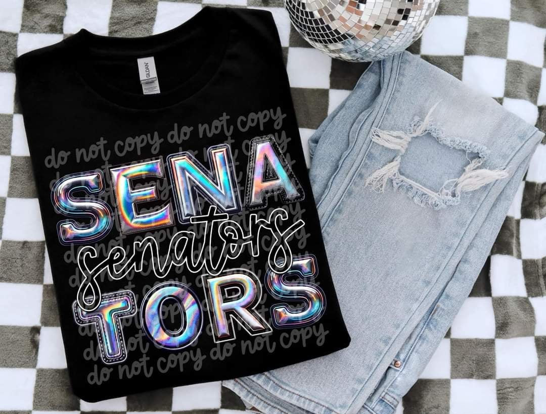 Senators holographic 50712 DTF transfer