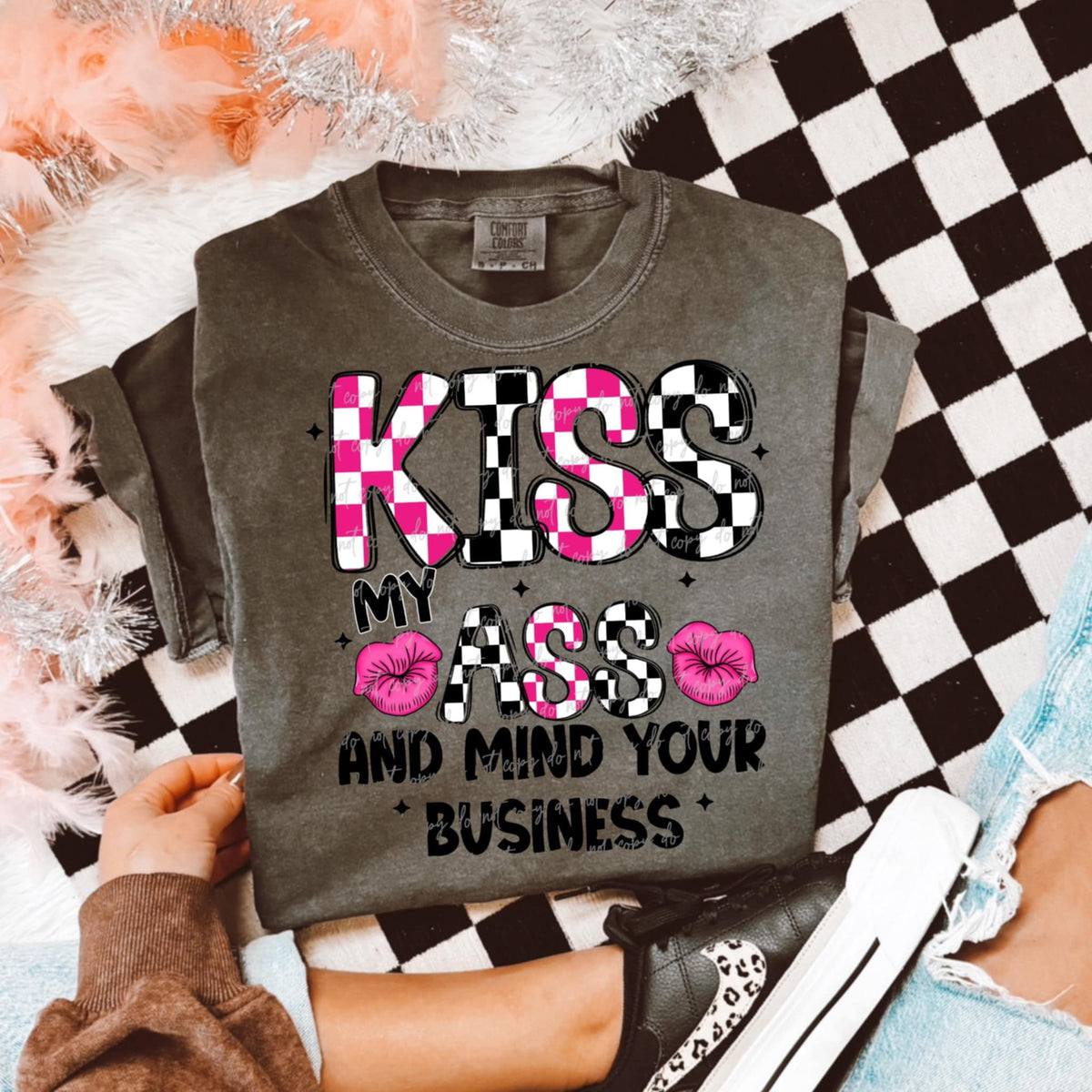 Kiss my ass and mind your business (VIRGO) 93306 DTF transfer