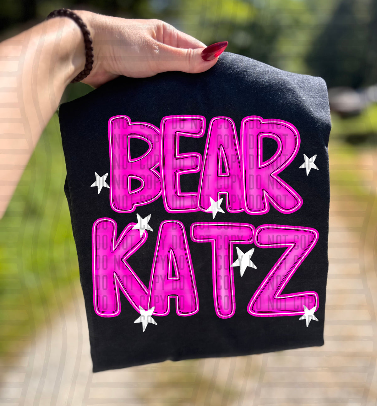 Bearkats Pink And Preppy Split 112853 DTF transfer